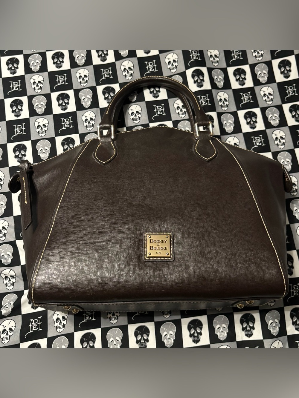 Dooney and Bourke Sydney Satchel Brown T’Moro Purse